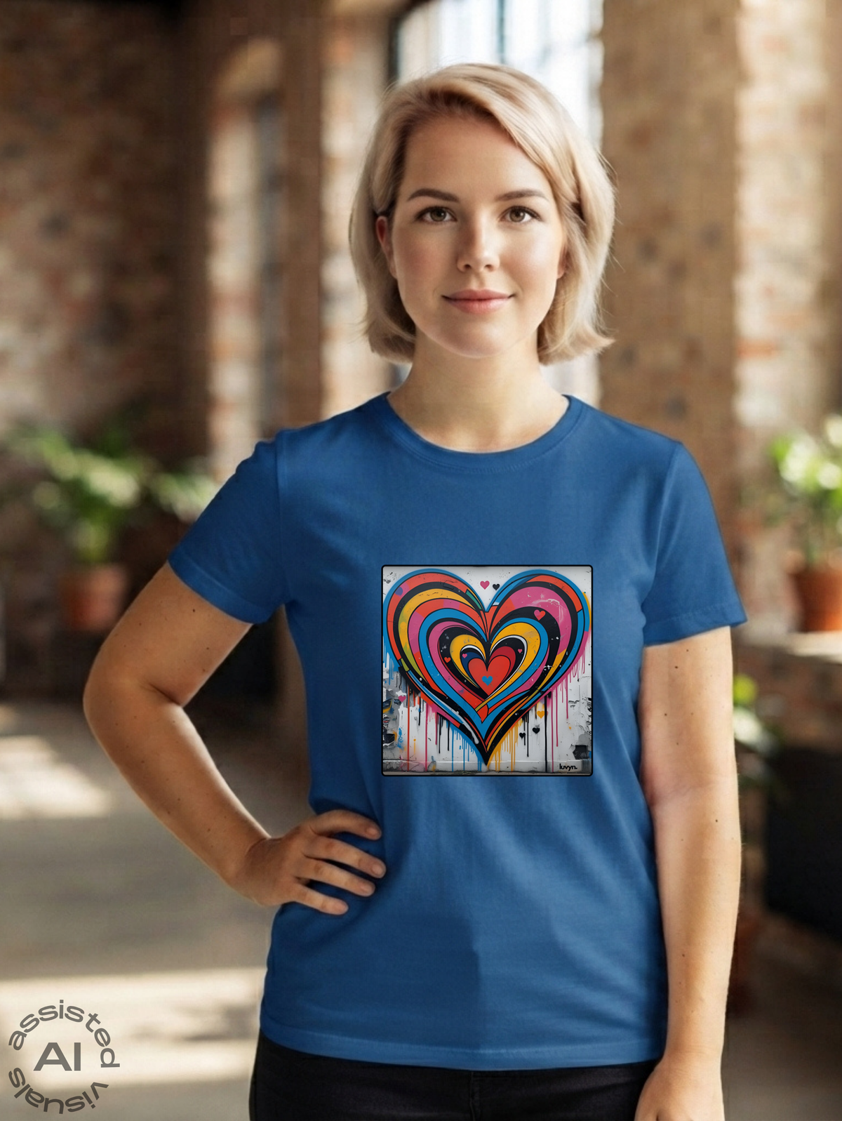 Damen Premium Bio T-Shirt Heartcore