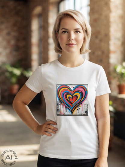 Damen Premium Bio T-Shirt Heartcore