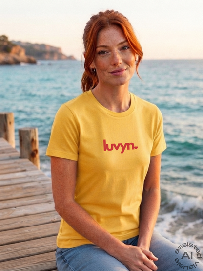 Damen Premium Bio T-Shirt LUVYN RED