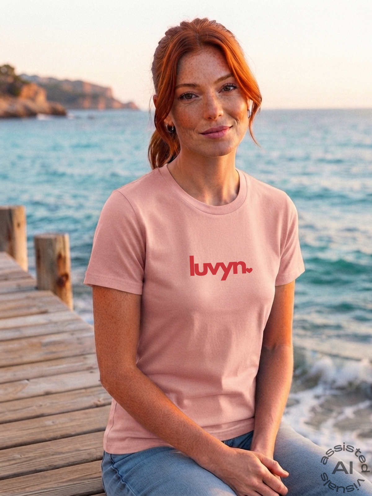Damen Premium Bio T-Shirt LUVYN RED
