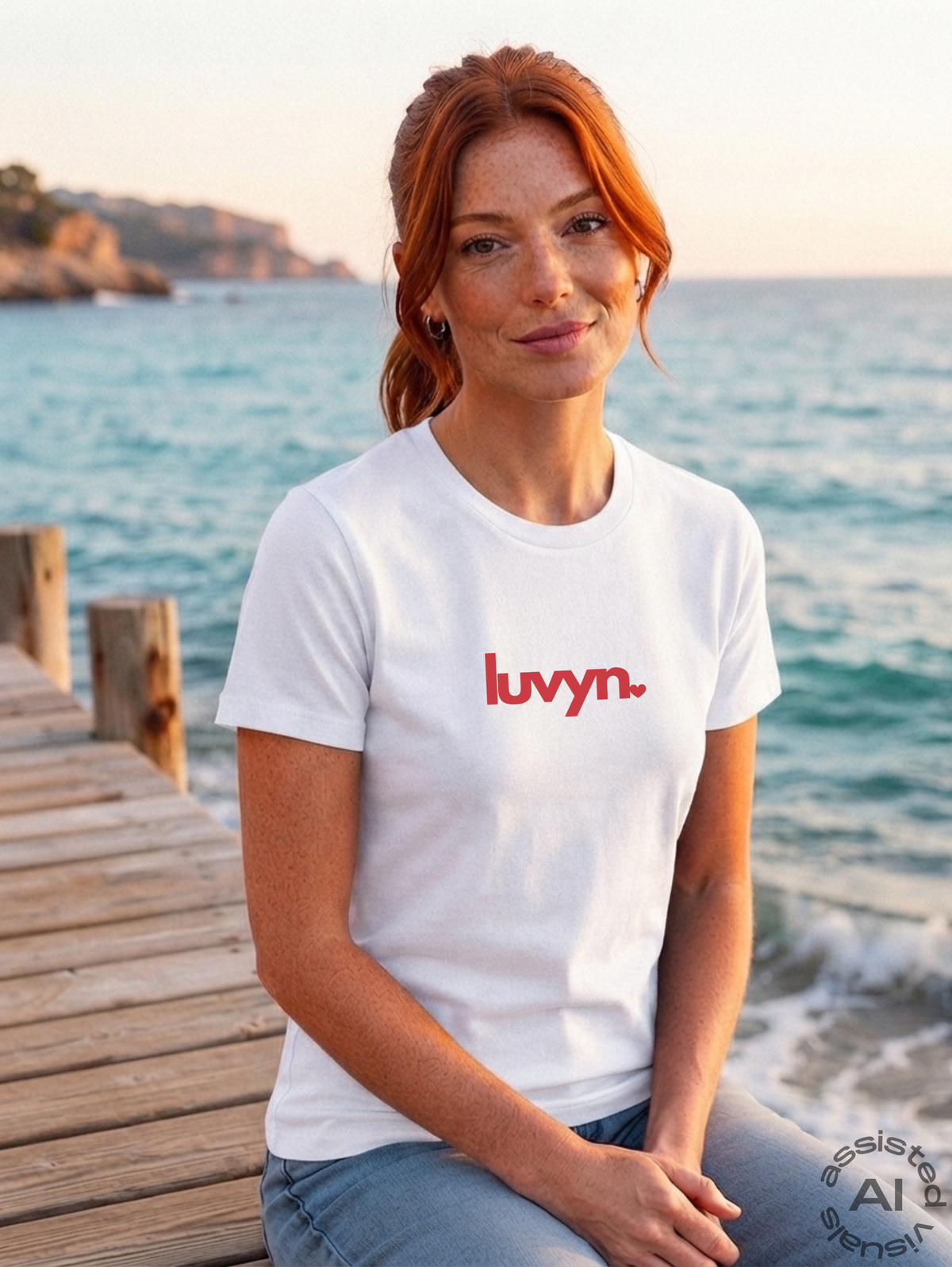 Damen Premium Bio T-Shirt LUVYN RED