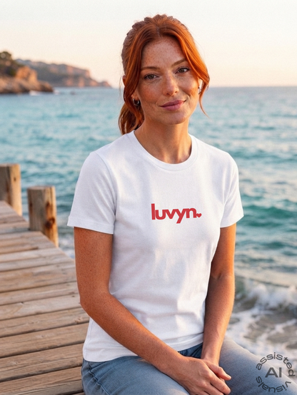 Damen Premium Bio T-Shirt LUVYN RED