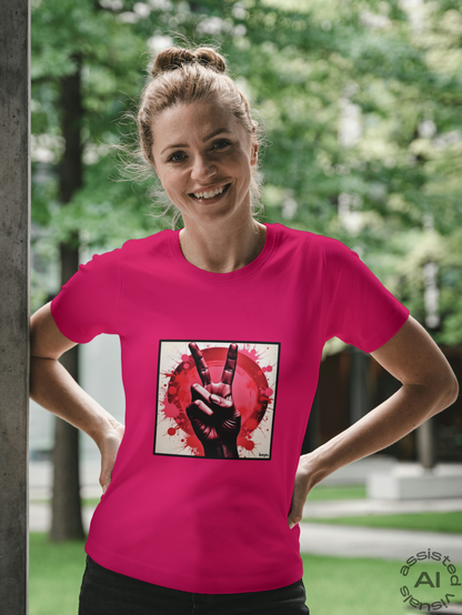 Damen Premium Bio T-Shirt Piece of Peace