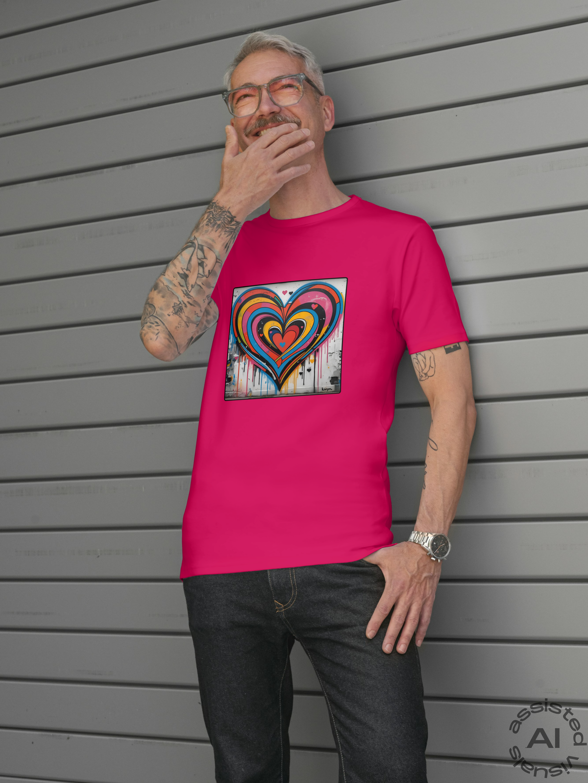 Herren Premium Bio T-Shirt Heartcore
