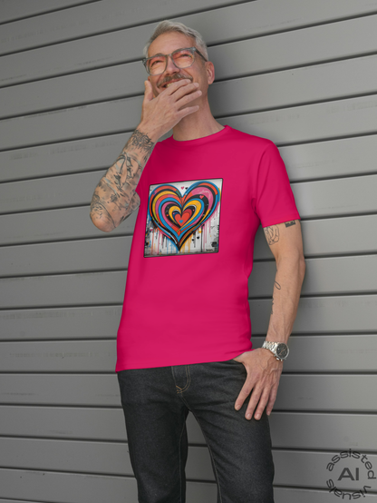 Herren Premium Bio T-Shirt Heartcore