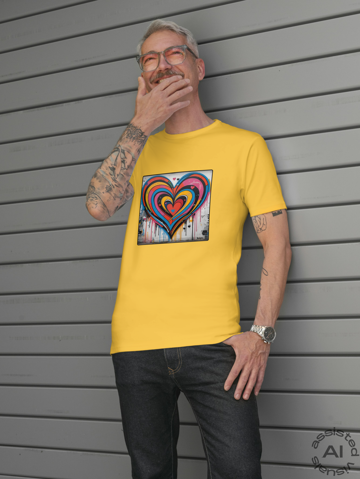 Herren Premium Bio T-Shirt Heartcore