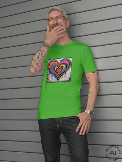 Herren Premium Bio T-Shirt Heartcore
