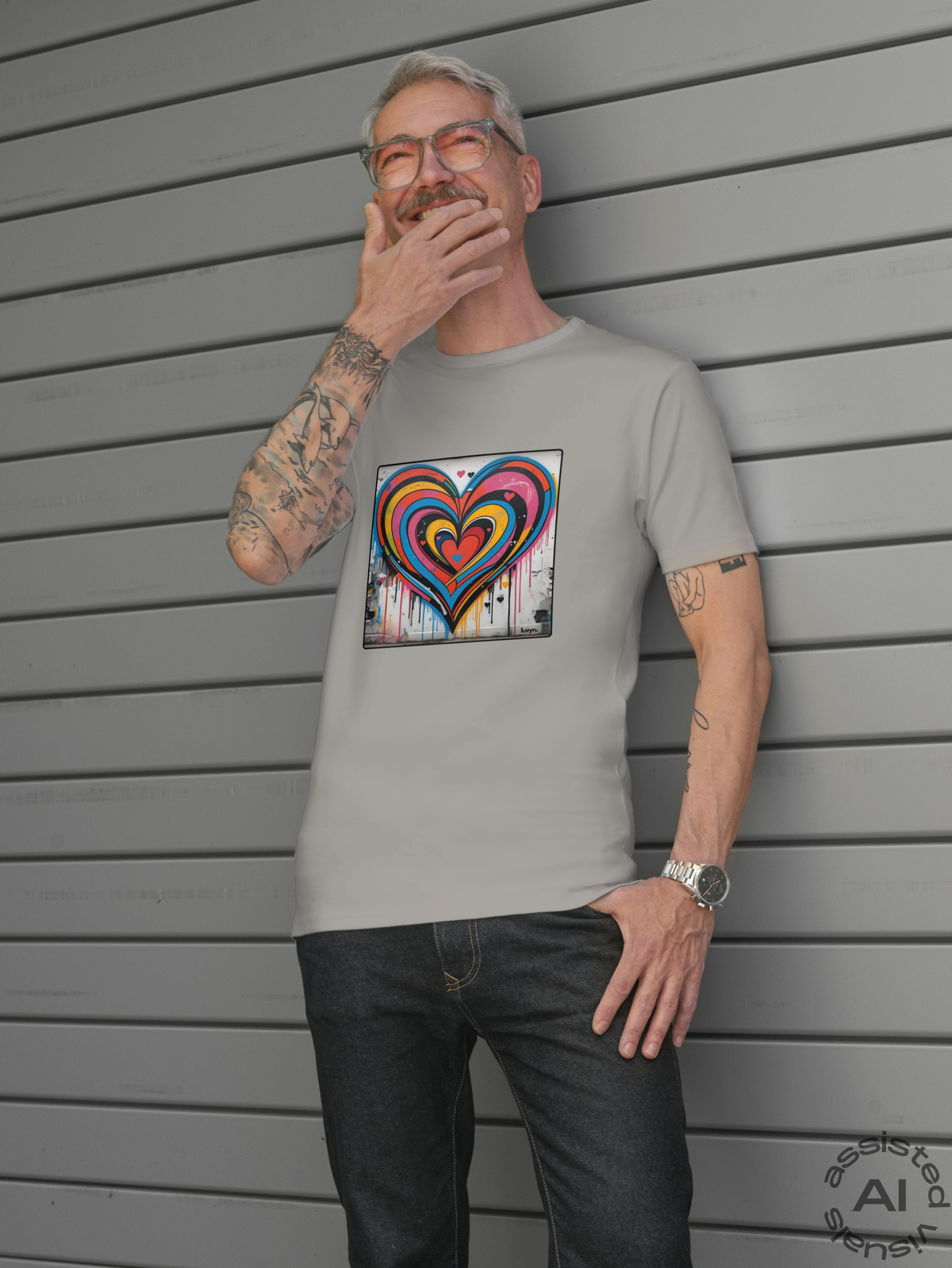 Herren Premium Bio T-Shirt Heartcore
