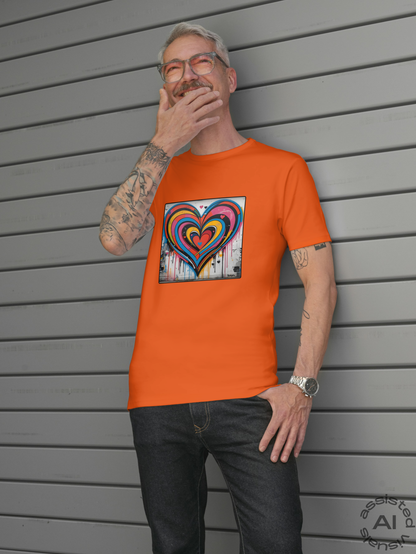 Herren Premium Bio T-Shirt Heartcore