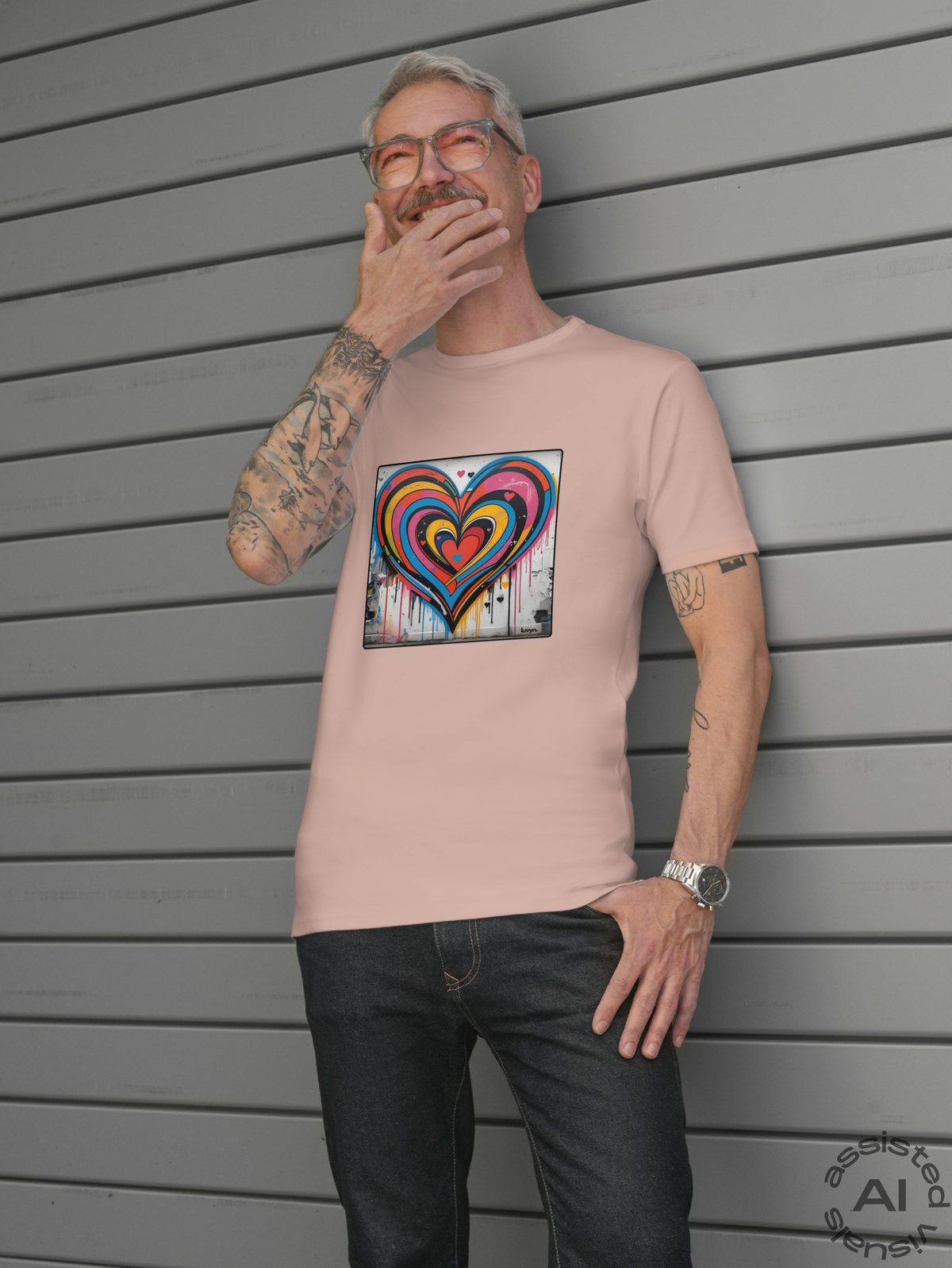 Herren Premium Bio T-Shirt Heartcore