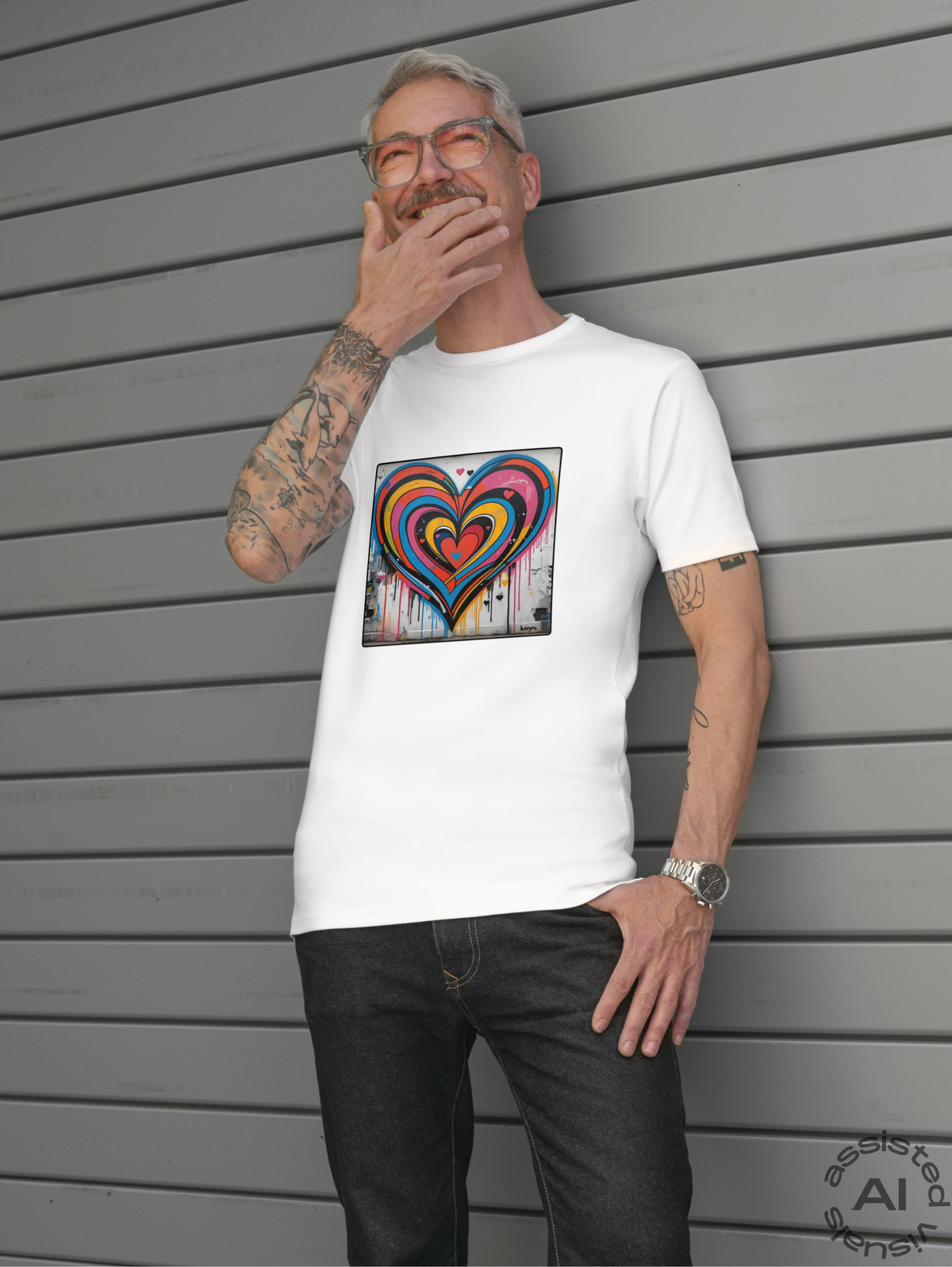 Herren Premium Bio T-Shirt Heartcore