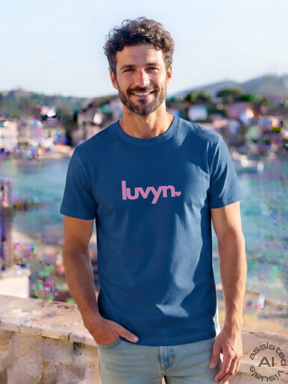 Herren Premium Bio T-Shirt LUVYN PINK