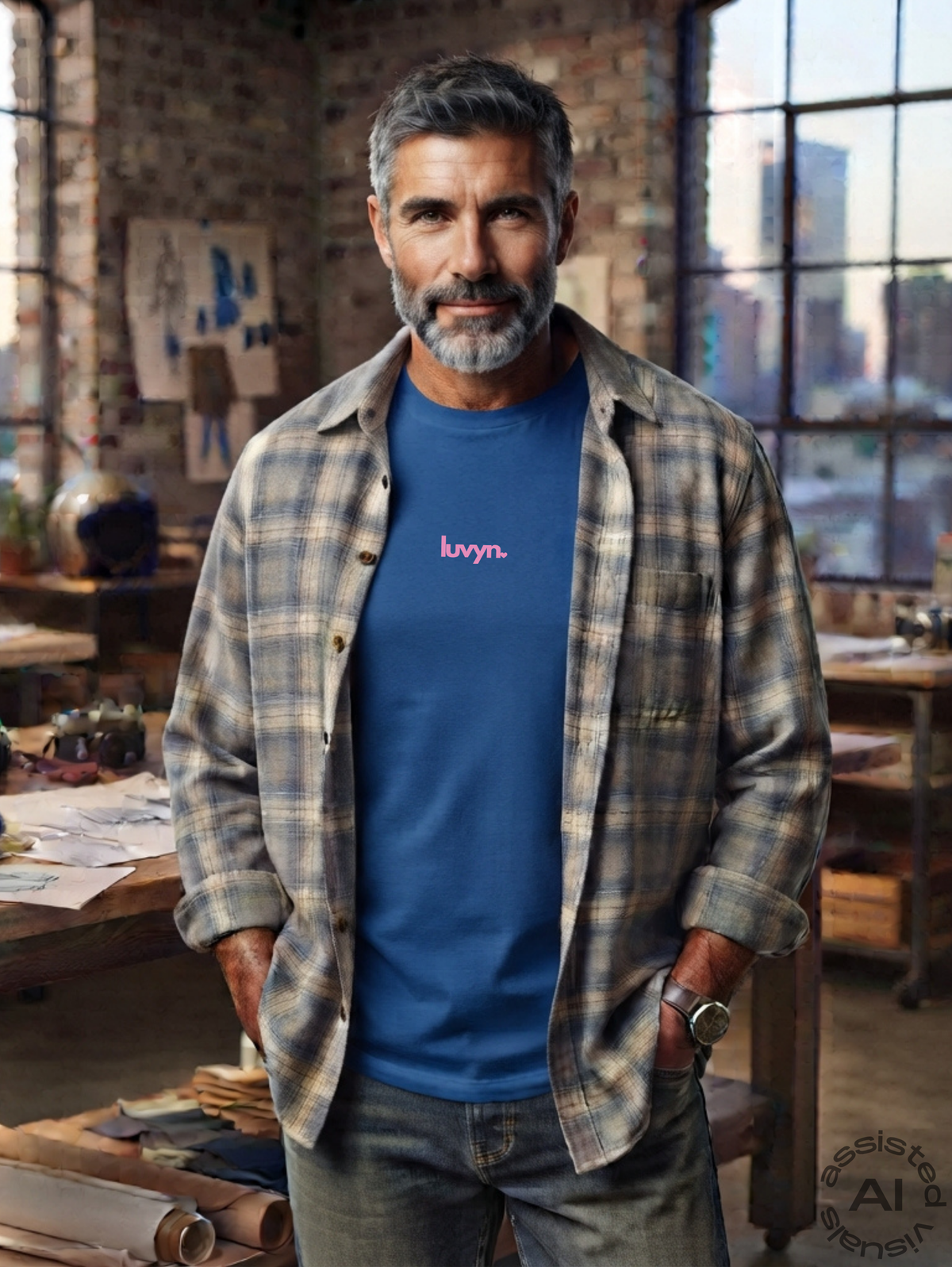 Herren Premium Bio T-Shirt LUVYN PINK 26