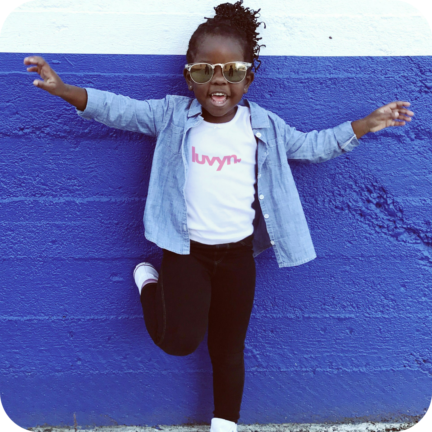 Kids Premium Bio T-Shirt LUVYN PINK