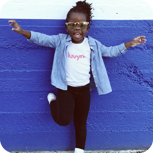 Kids Premium Bio T-Shirt LUVYN PINK