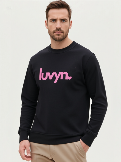 Herren Premium Bio Sweatshirt LUVYN PINK
