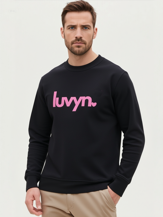 Herren Premium Bio Sweatshirt LUVYN PINK