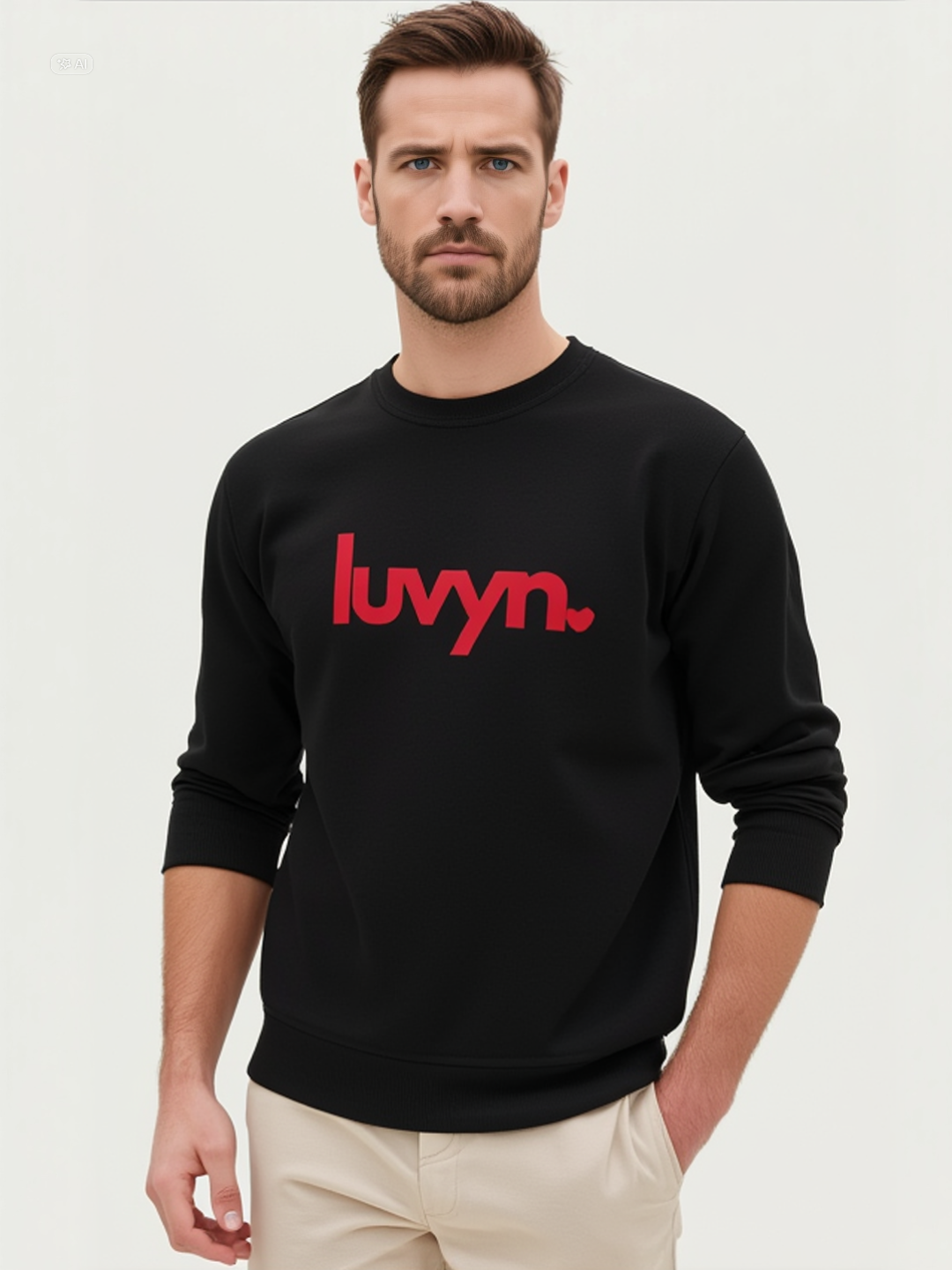 Herren Premium Bio Sweatshirt LUVYN RED