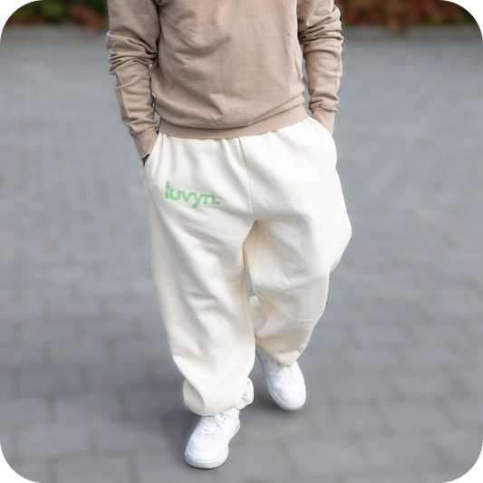 Oversize Fluffy Sweatpants LUVYN LIME