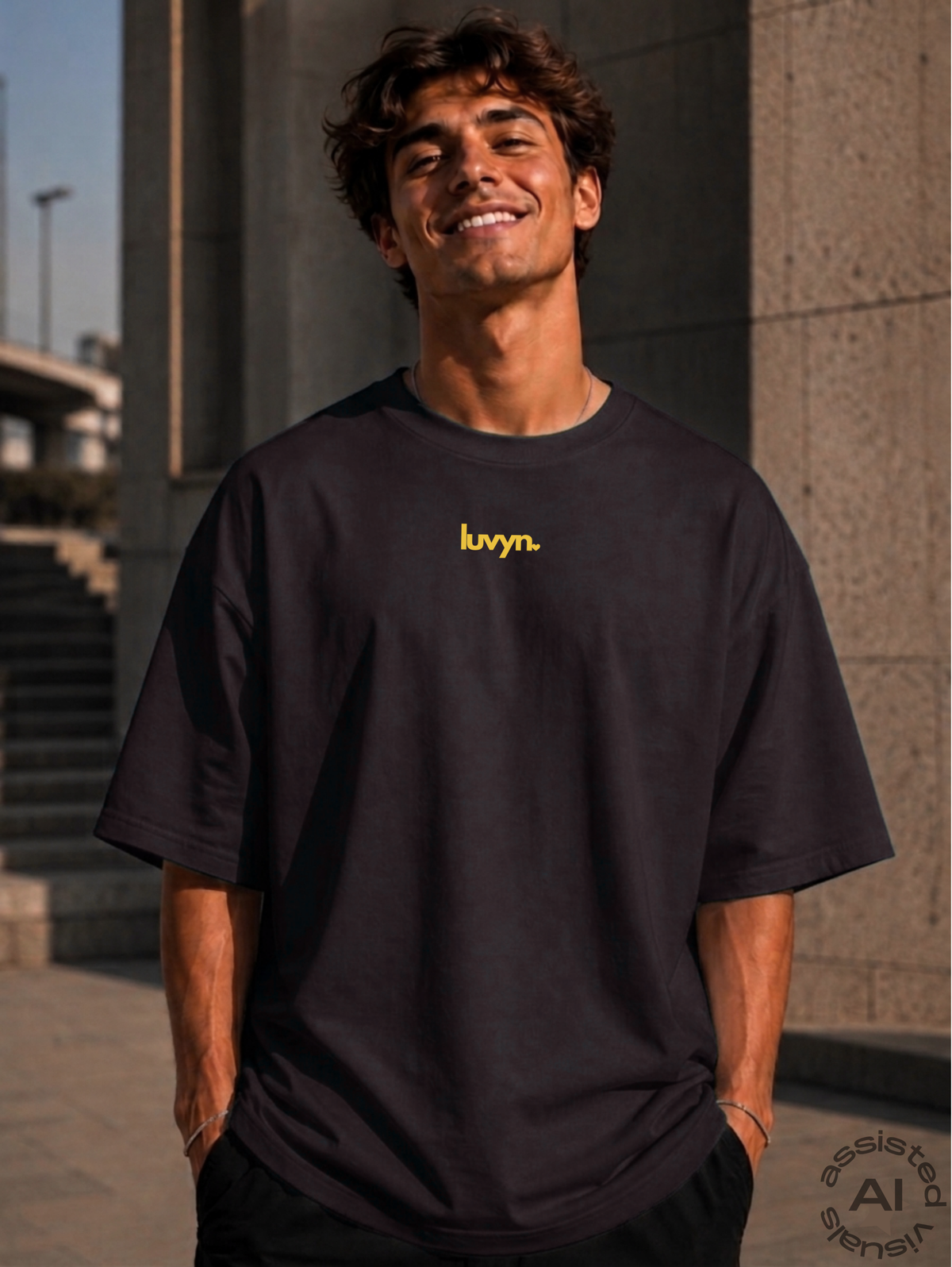 Oversize Premium T-Shirt LUVYN DAISY