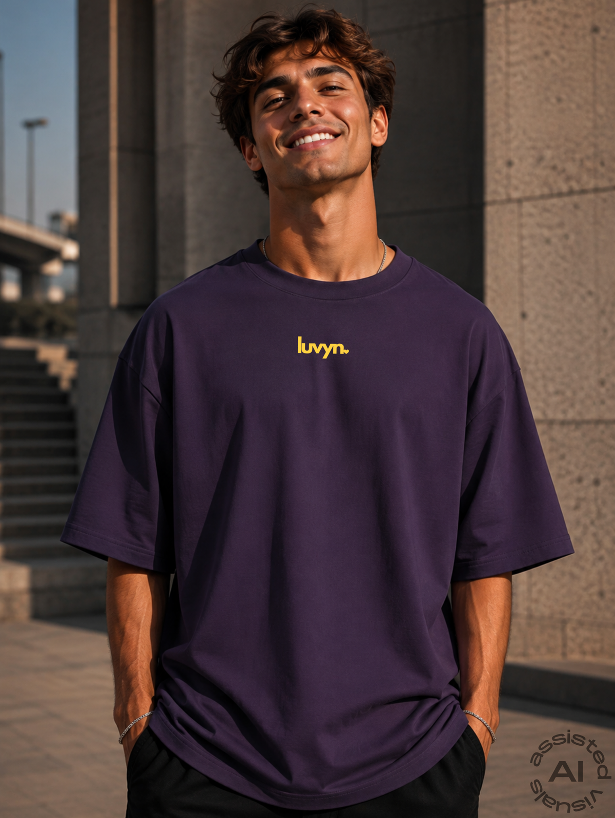 Oversize Premium T-Shirt LUVYN DAISY