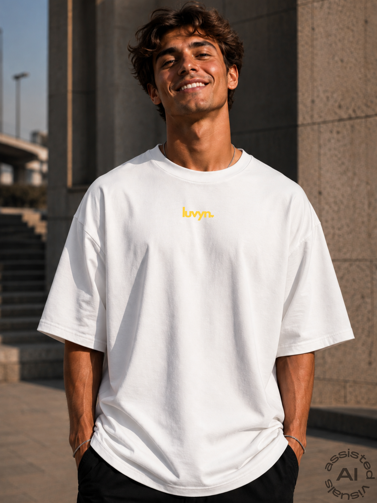 Oversize Premium T-Shirt LUVYN DAISY