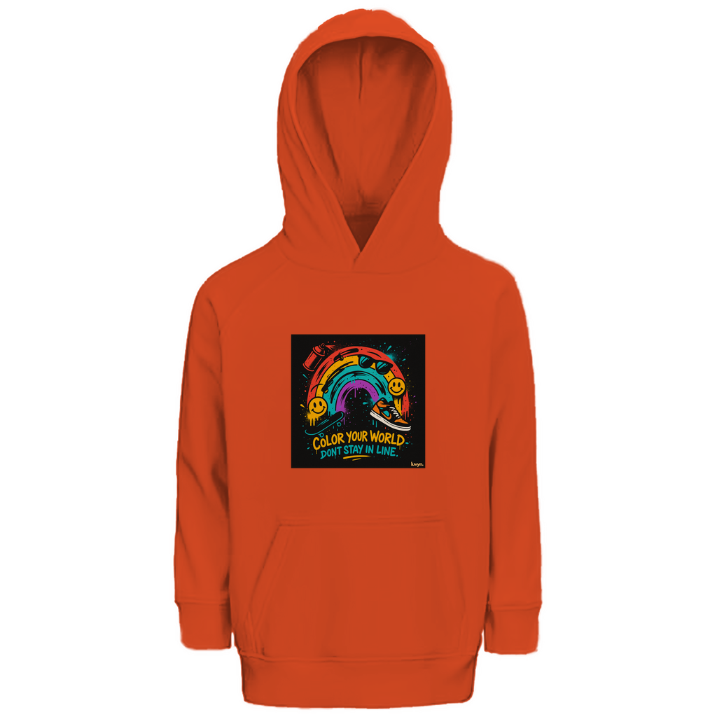 Kinder Premium Bio Hoodie Color Your World