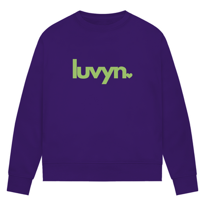 Damen Premium Bio Sweatshirt LUVYN LIME