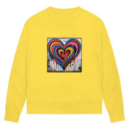 Damen Premium Bio Sweatshirt Heartcore