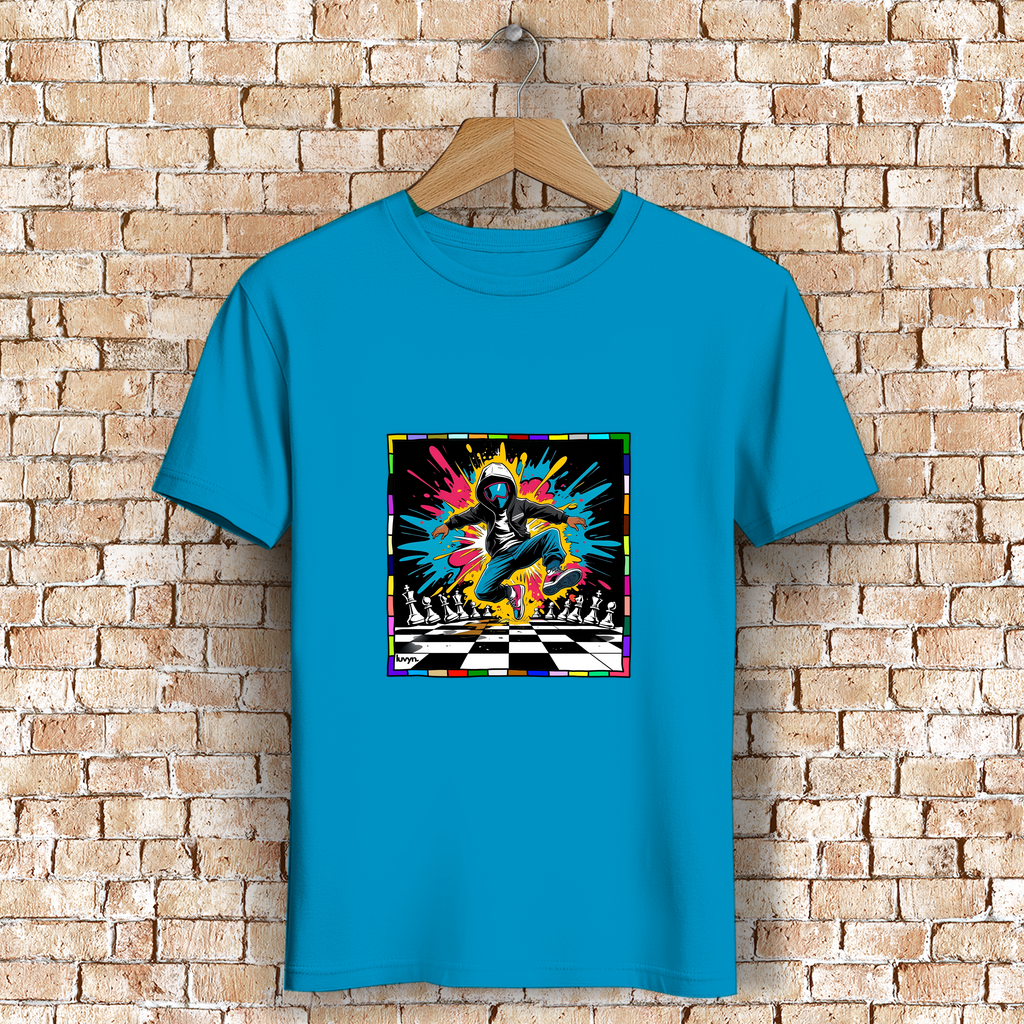 Herren Premium Bio T-Shirt Chess Splash