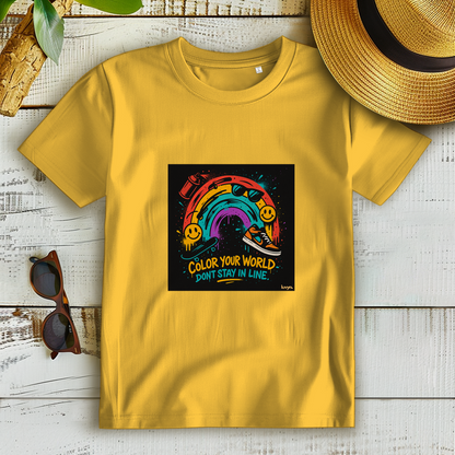 Damen Premium Bio T-Shirt Color Your World