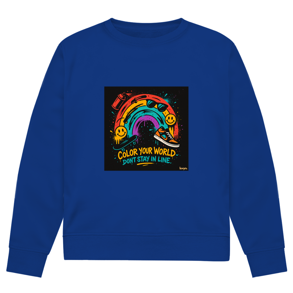 Herren Premium Bio Sweatshirt Color Your World