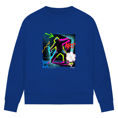 Damen Premium Bio Sweatshirt Graffiti Guy