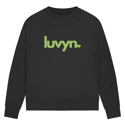 Damen Premium Bio Sweatshirt LUVYN LIME