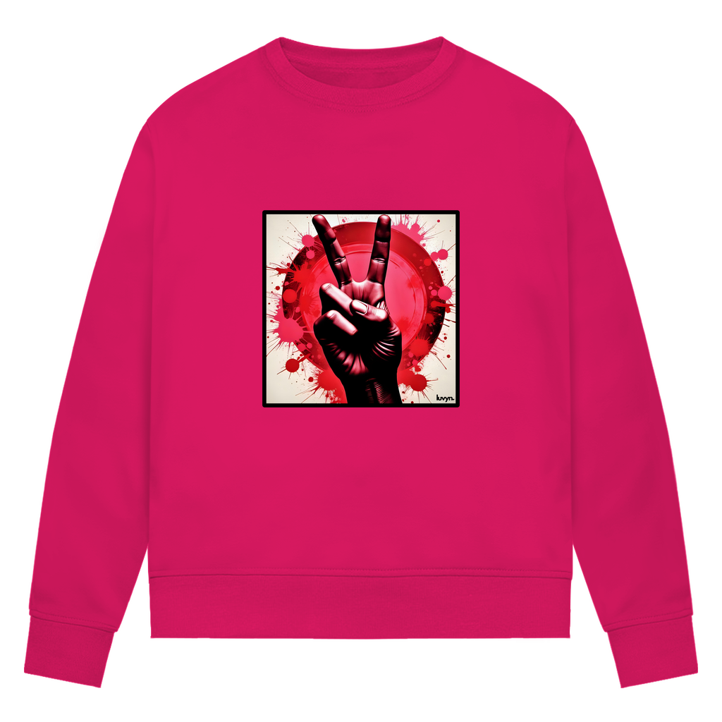 Damen Premium Bio Sweatshirt Piece of Peace