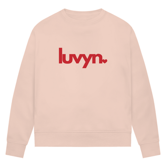 Damen Premium Bio Sweatshirt LUVYN RED