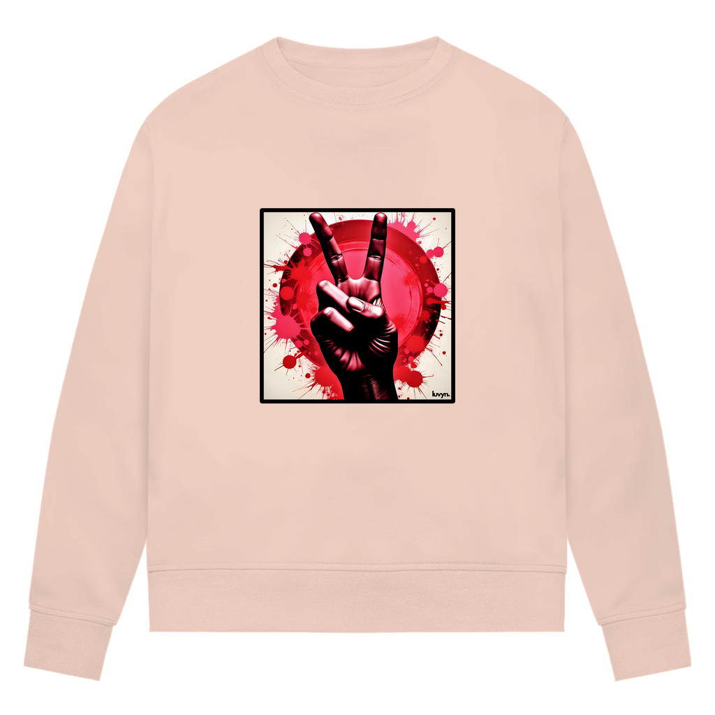 Damen Premium Bio Sweatshirt Piece of Peace
