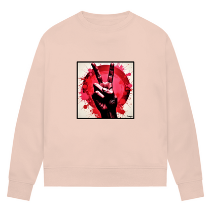 Damen Premium Bio Sweatshirt Piece of Peace
