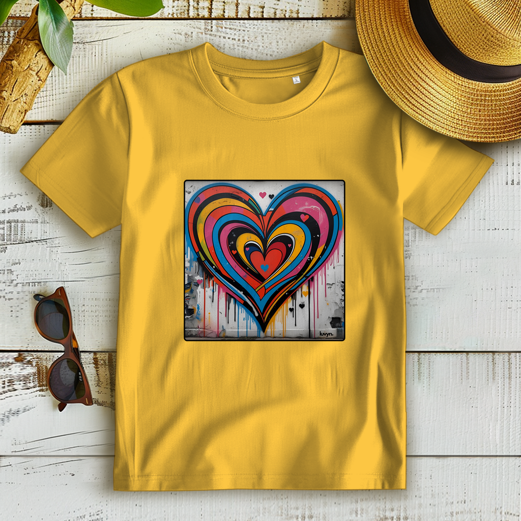 Damen Premium Bio T-Shirt Heartcore