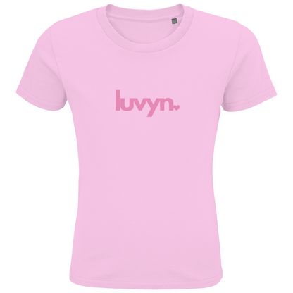 Kids Premium Bio T-Shirt LUVYN PINK
