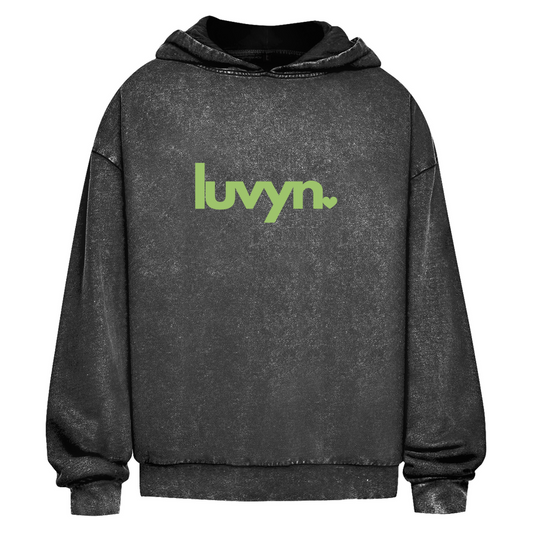 Oversize Washed Hoodie LUVYN LIME