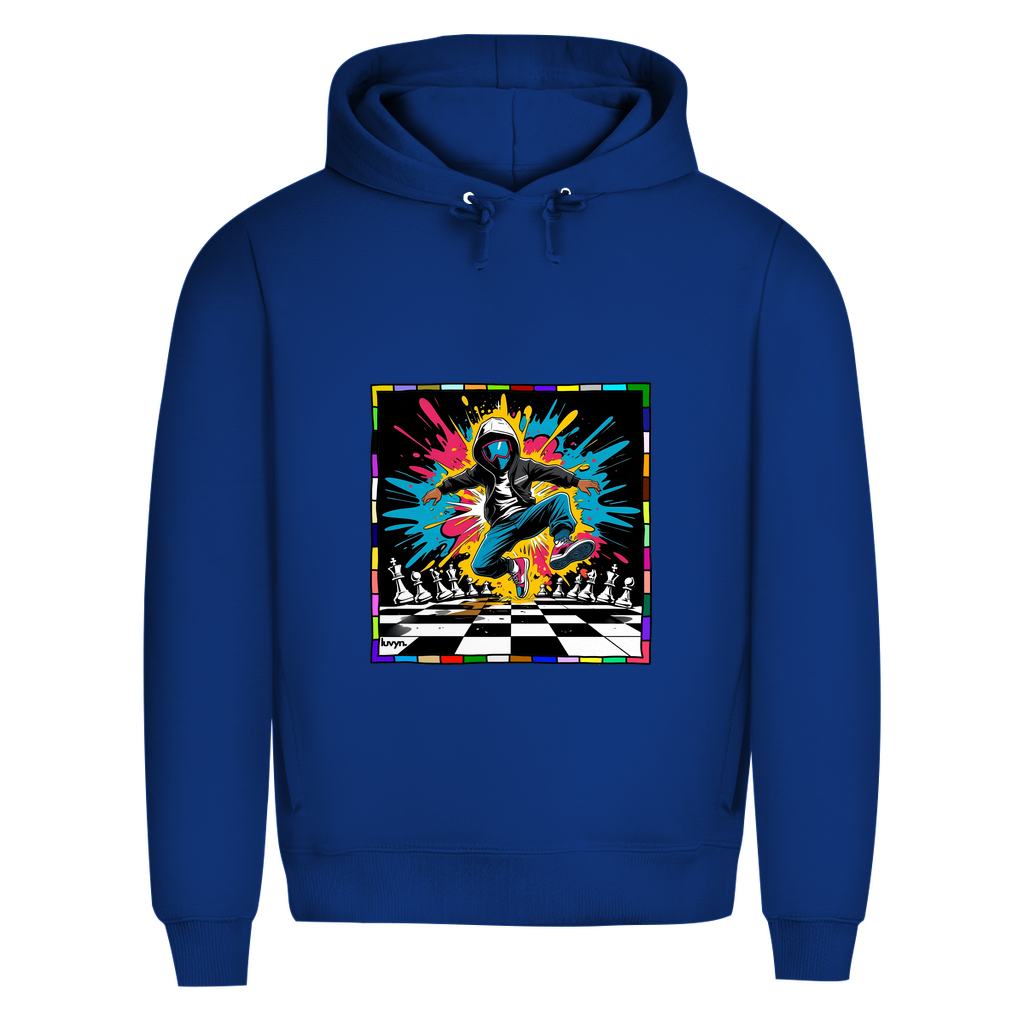 Herren Premium Bio Hoodie Chess Splash