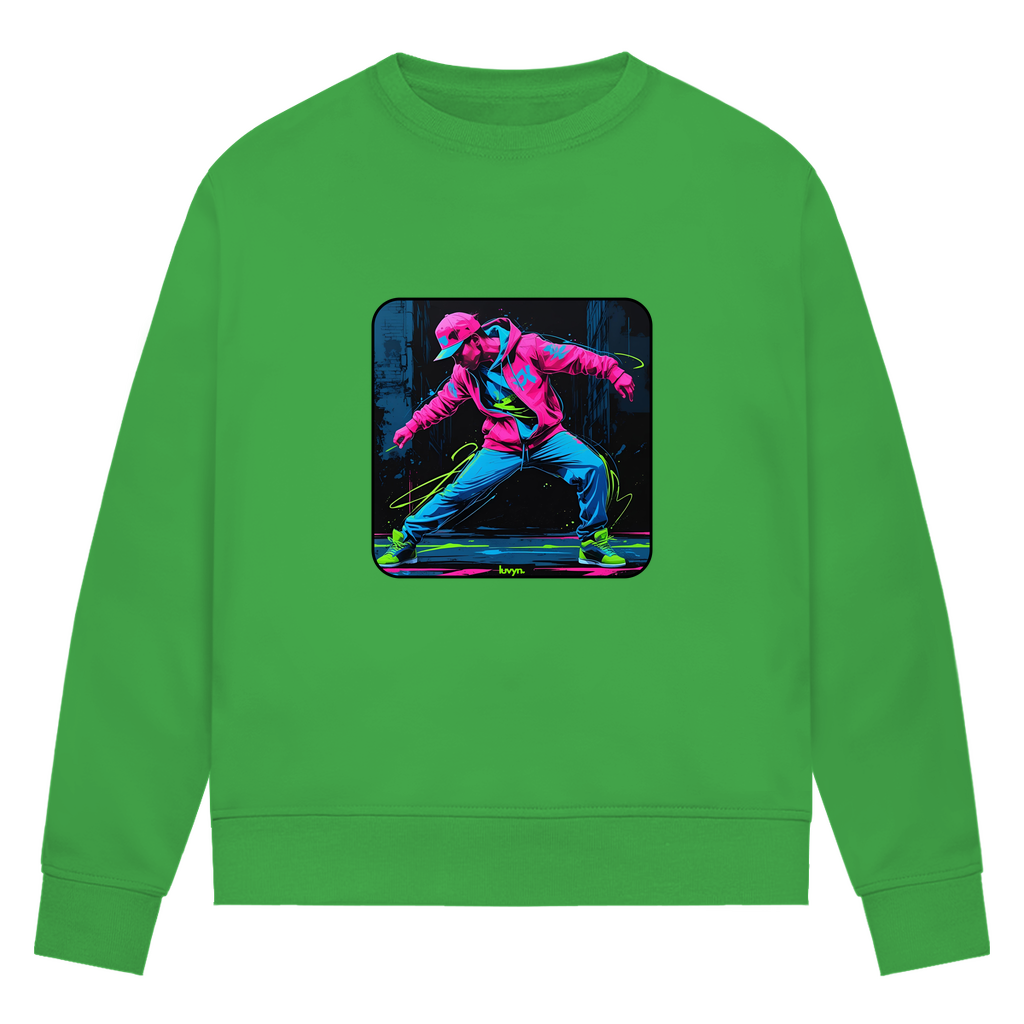 Damen Premium Bio Sweatshirt Neon Vibe´s