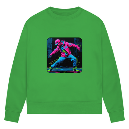 Damen Premium Bio Sweatshirt Neon Vibe´s