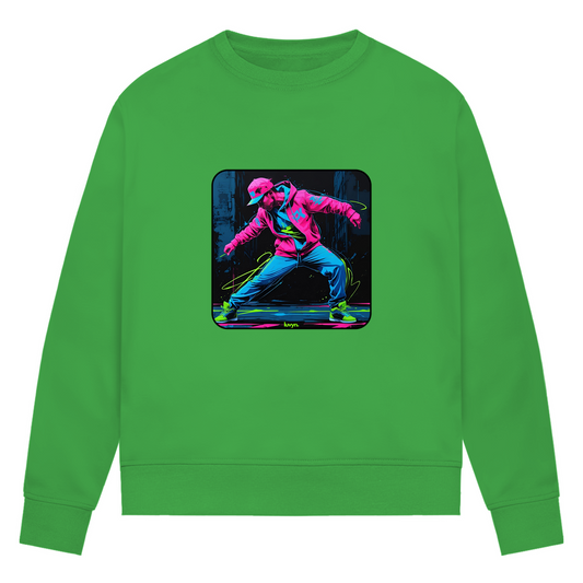 Damen Premium Bio Sweatshirt Neon Vibe´s