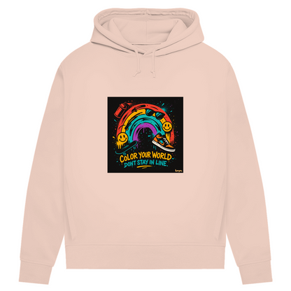 Damen Premium Bio Hoodie Color Your World