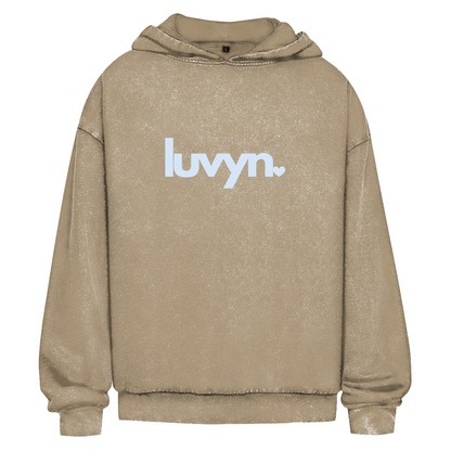 Oversize Washed Hoodie LUVYN BLUE