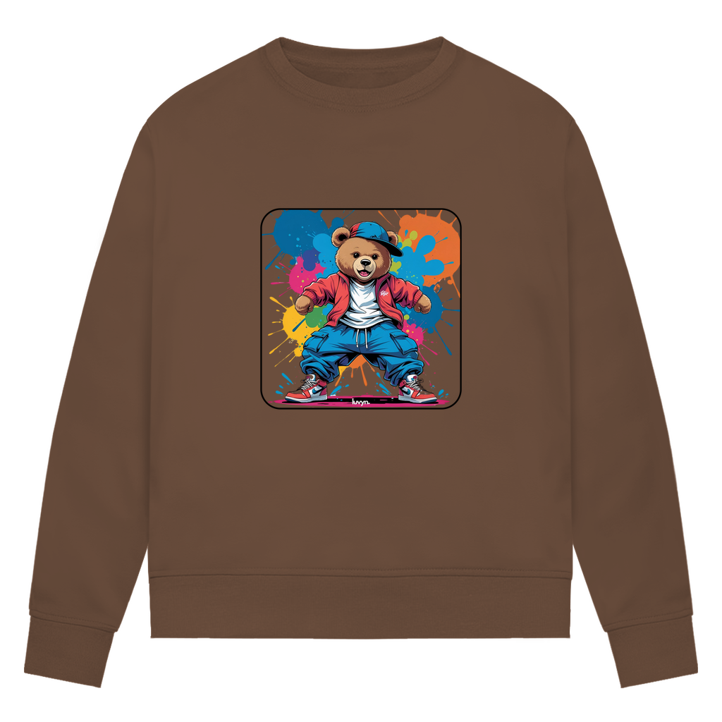 Damen Premium Bio Sweatshirt Baggybear