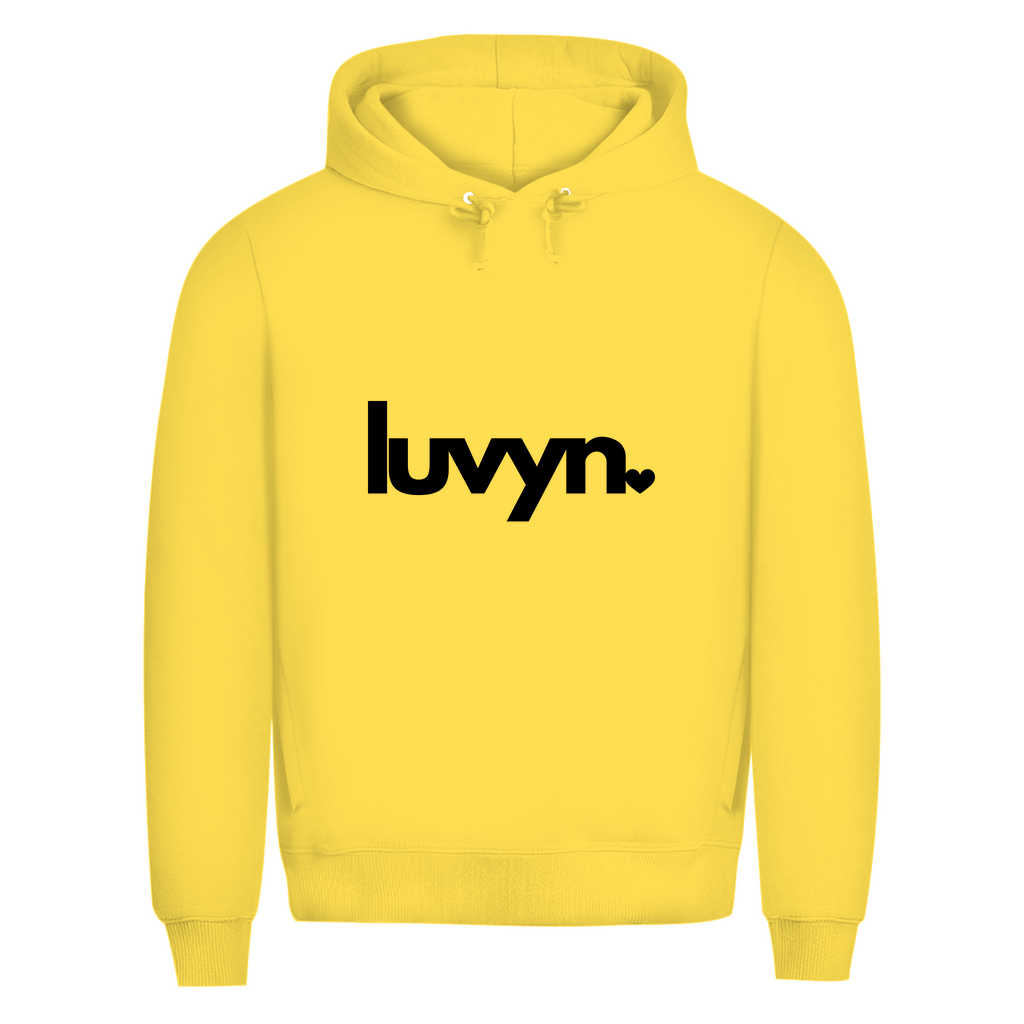 Herren Premium Bio Hoodie LUVYN BLACK