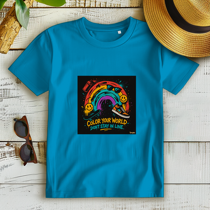 Damen Premium Bio T-Shirt Color Your World